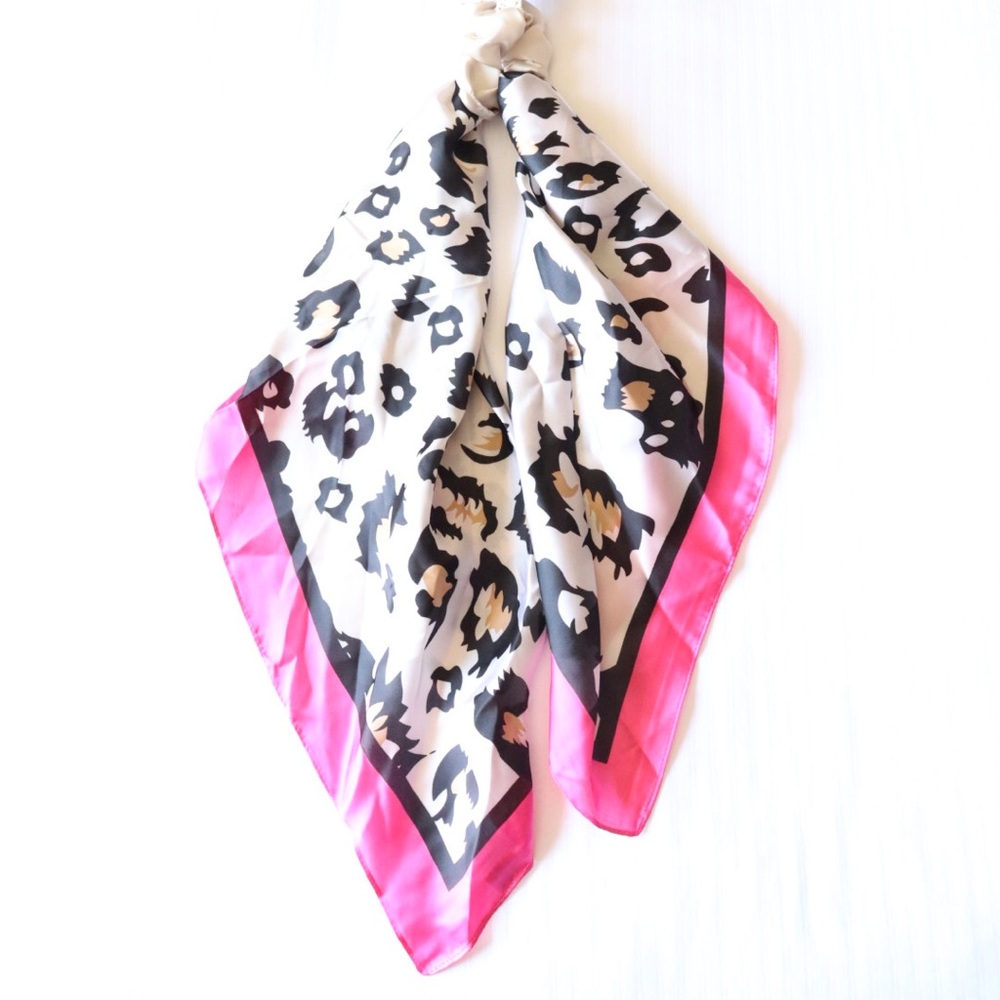 Animal Print Scarf and Scrunchie